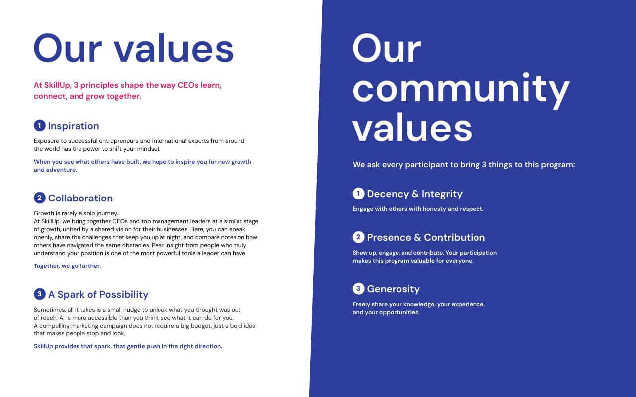 SkillUp 2026 brochure page 2